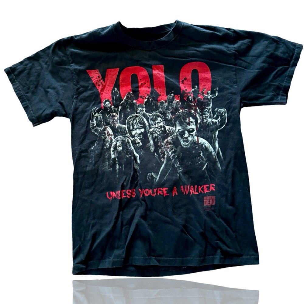 The Walking Dead Official Vintage Tee: YOLO: Zombies: Image Comics: Horror
